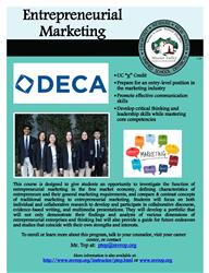 Entrepreneurial Marketing Program Flier 